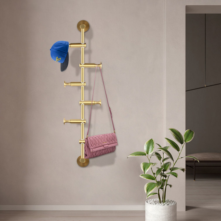 Gold shelf best sale with hooks